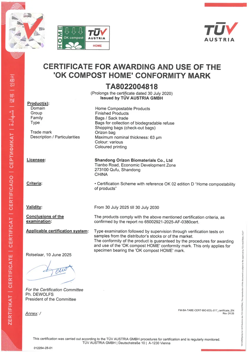 OK Compost Home certificate preview