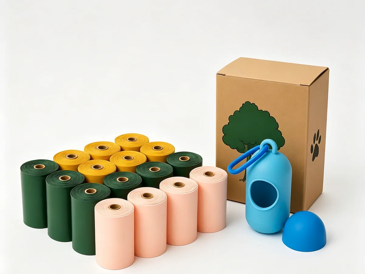 Private label compostable dog poop bags